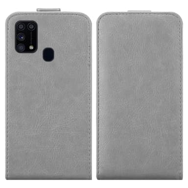 Samsung Galaxy M31 Suojakuori Lompakkokotelo (harmaa)