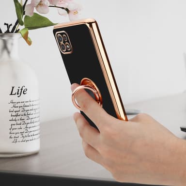 Samsung Galaxy A22 5G Suojakuori Kotelo (Musta)
