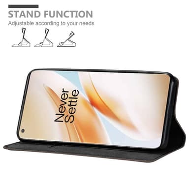 OnePlus 8 PRO Suojakuori Lompakkokotelo (Ruskea)