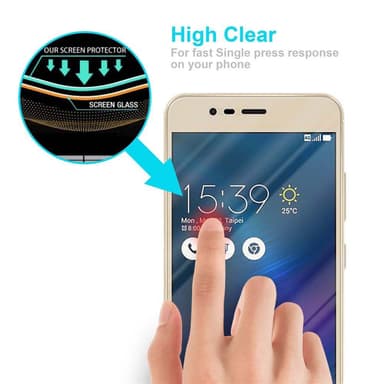 Asus ZenFone 3 MAX (5.2 Zoll) Näytönsuoja Karkaistu