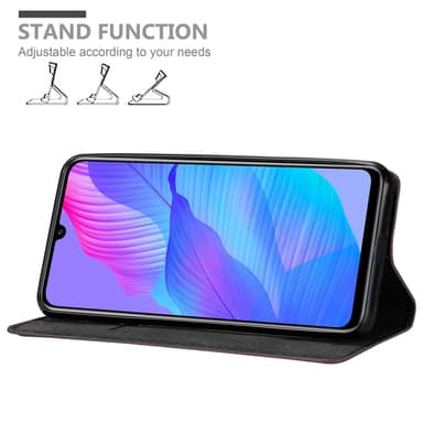Huawei P SMART S Suojakuori Lompakkokotelo (Ruskea)