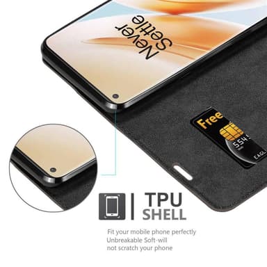 OnePlus 8 PRO Suojakuori Lompakkokotelo (Ruskea)