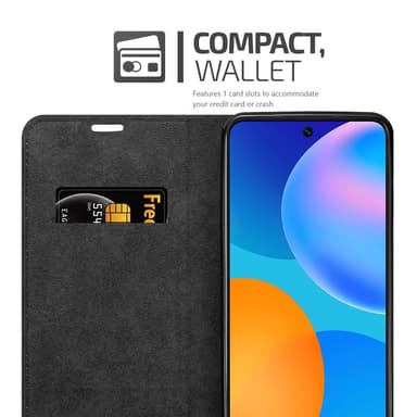 Huawei P SMART 2021 Suojakuori Lompakkokotelo (Ruskea)