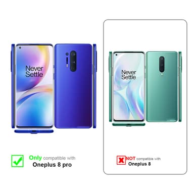 OnePlus 8 PRO Suojakuori Lompakkokotelo (Ruskea)