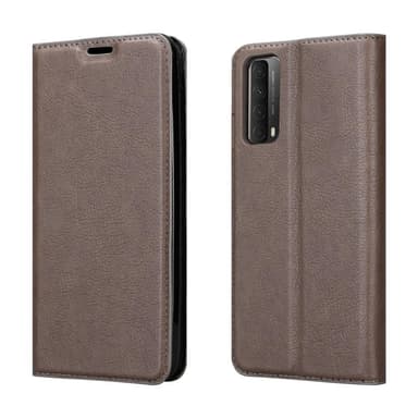 Huawei P SMART 2021 Suojakuori Lompakkokotelo (Ruskea)