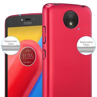 Motorola MOTO C PLUS Suojakuori Kotelo Cover (Punainen)