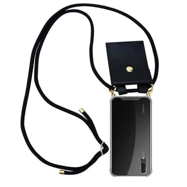 Huawei P20 Suojakuori Kotelo Ketju (Musta)