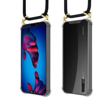 Huawei P20 Suojakuori Kotelo Ketju (Musta)