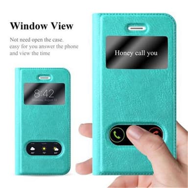 Lompakkokotelo iPhone 5 / 5S / SE 2016 Case (Turkoosi)