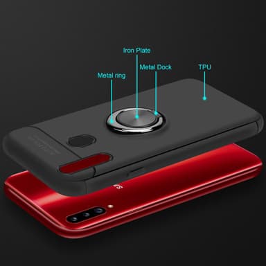 Samsung Galaxy A20s Suojakuori Kotelo (Musta)