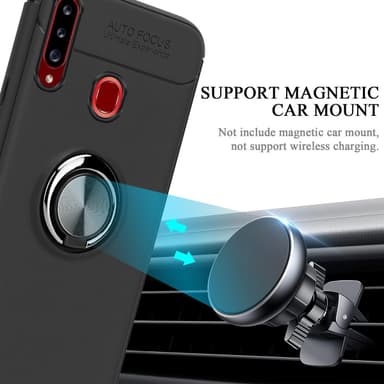 Samsung Galaxy A20s Suojakuori Kotelo (Musta)
