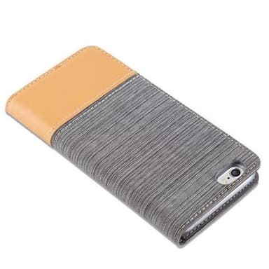 iPhone 6 / 6S Suojakuori Lompakkokotelo (harmaa)