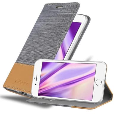 iPhone 6 / 6S Suojakuori Lompakkokotelo (harmaa)