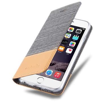iPhone 6 / 6S Suojakuori Lompakkokotelo (harmaa)
