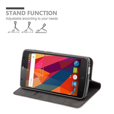 ZTE Blade L5 PLUS Suojakuori Lompakkokotelo (Ruskea)