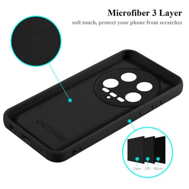 Xiaomi 14 Ultra Suojakuori Kotelo Case (Musta)