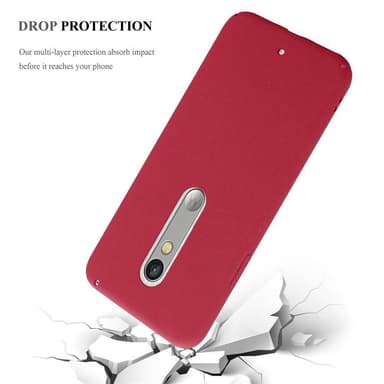 Motorola MOTO X PLAY Suojakuori Kotelo (Punainen)