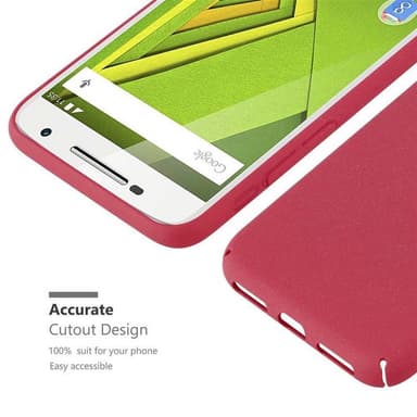 Motorola MOTO X PLAY Suojakuori Kotelo (Punainen)
