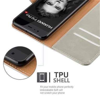 Huawei P10 Suojakuori Lompakkokotelo (Ruskea)