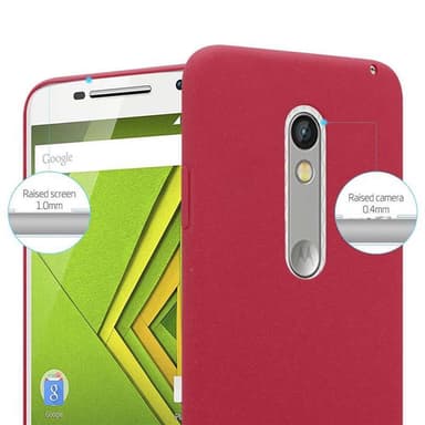 Motorola MOTO X PLAY Suojakuori Kotelo (Punainen)