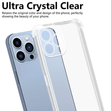 iPhone 13 PRO MAX Suojakuori Kotelo (Läpinäkyvä)