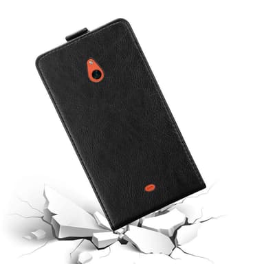 Nokia Lumia 1320 Suojakuori Lompakkokotelo (Musta)