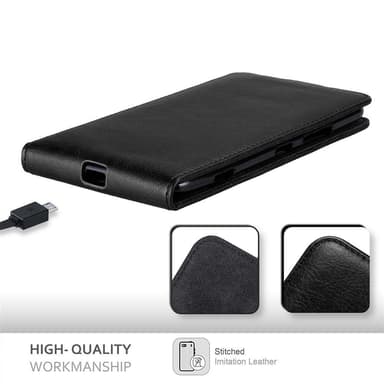 Nokia Lumia 1320 Suojakuori Lompakkokotelo (Musta)