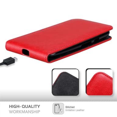 Motorola MOTO G3 Suojakuori Lompakkokotelo (Punainen)