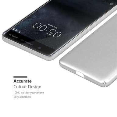 Nokia 5 2017 Suojakuori Kotelo Cover (Hopea)