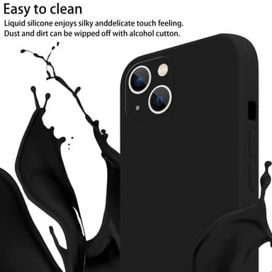 Suojakuori iPhone 14 Kotelo Ketju (Musta)