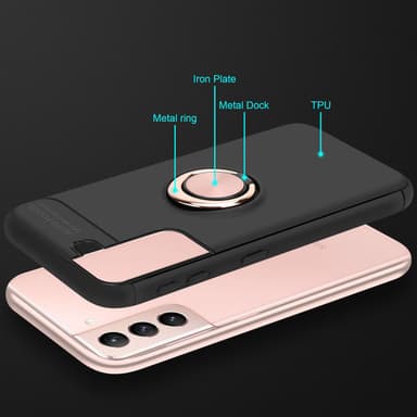 Samsung Galaxy S21 5G Suojakuori Kotelo (Musta)