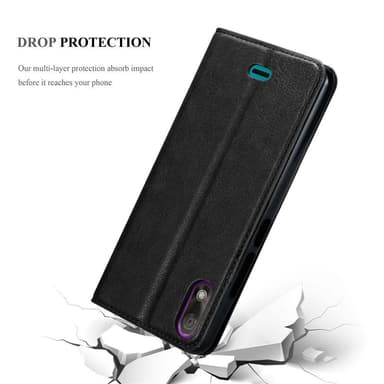 WIKO VIEW 2 GO Suojakuori Lompakkokotelo (Musta)