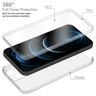 iPhone 13 MINI Suojakuori Case Cover (Läpinäkyvä)