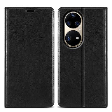 Huawei P50 PRO Suojakuori Lompakkokotelo (Musta)
