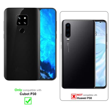 Cubot P30 Suojakuori Lompakkokotelo (Ruskea)
