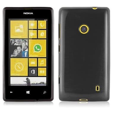 Nokia Lumia 525 Suojakuori Kotelo (Musta)
