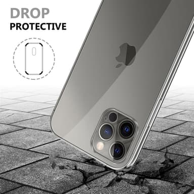 iPhone 13 MINI Suojakuori Case Cover (Läpinäkyvä)
