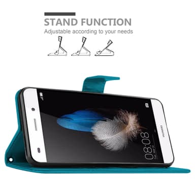 Huawei P8 LITE 2015 Suojakuori Lompakkokotelo (Sininen)