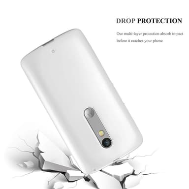 Motorola MOTO X PLAY Suojakuori Kotelo (Hopea)