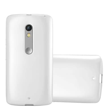 Motorola MOTO X PLAY Suojakuori Kotelo (Hopea)