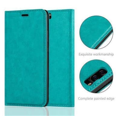 Huawei P10 PLUS Suojakuori Lompakkokotelo (Turkoosi)