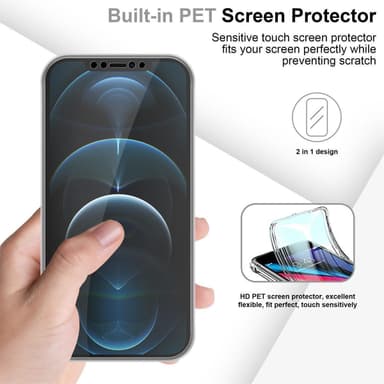 iPhone 13 MINI Suojakuori Case Cover (Läpinäkyvä)