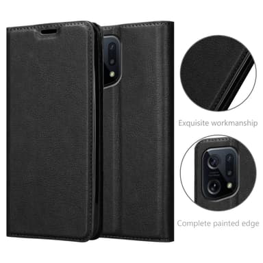 Oppo FIND X5 Suojakuori Lompakkokotelo (Musta)