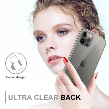 iPhone 13 MINI Suojakuori Case Cover (Läpinäkyvä)