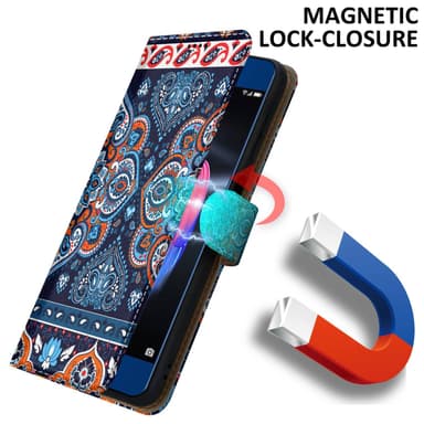 Honor 9 Suojakuori Lompakkokotelo (Sininen)