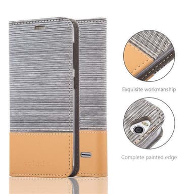 ZTE Blade S6 Suojakuori Lompakkokotelo (harmaa)