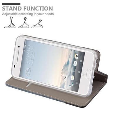 HTC ONE A9 Suojakuori Lompakkokotelo (Sininen)