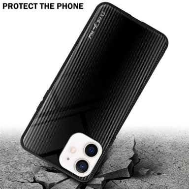 iPhone 12 MINI Suojakuori Kotelo (Musta)