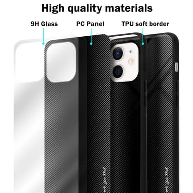 iPhone 12 MINI Suojakuori Kotelo (Musta)