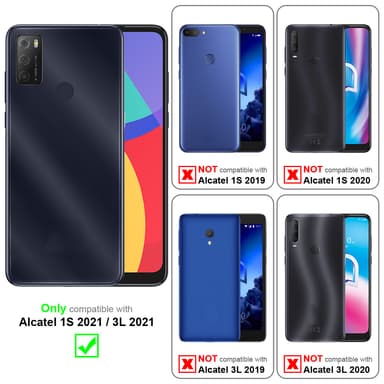 Alcatel 1S 2021 / 3L 2021 3x Näytönsuoja Karkaistu lasi